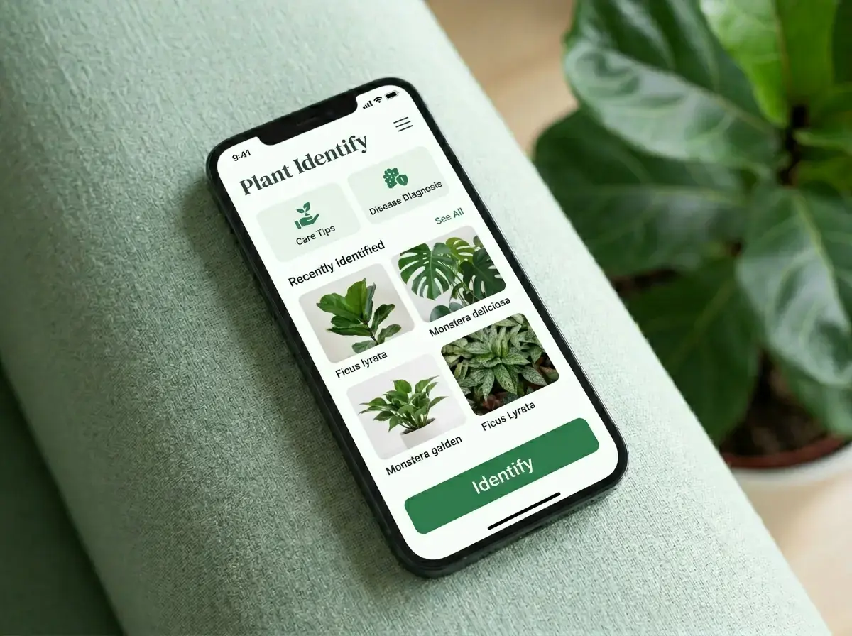 Rezultat identificare plantă, arătând specia