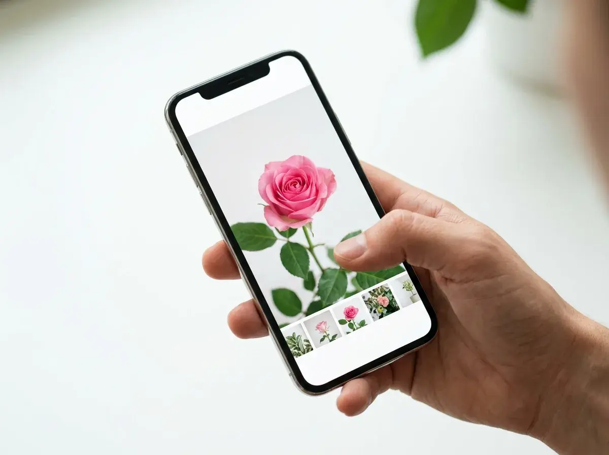Uploading flower photo to identify