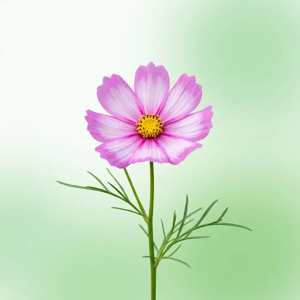 Blooming garden flower in bright daylight